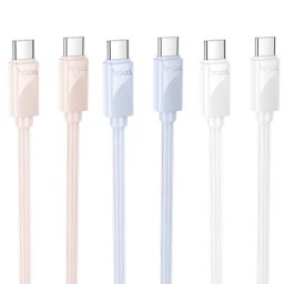 HOCO C típusú kábel C típusú C típusú kábelre 3A 60W X114 1 m fehér