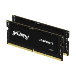 32GB DDR5 notebook memória 4800MHz 2x16GB Kingston FURY Impact PN: KF548S38IBK2-32