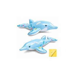 INTEX Felfújható Delfin Matrac Gyerekeknek 175 × 66 cm – 2 Kapaszkodóval