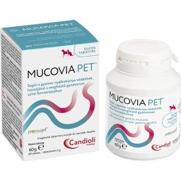 Candioli Mucovia Pet gyomorvédő tabletta kutyáknak és macskáknak (30 db tabletta)