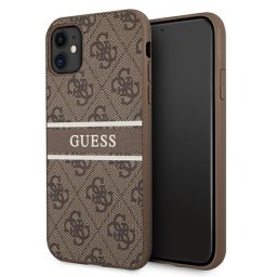 Guess 4G Stripe tok iPhone 11 / XR 6.1" készülékhez (barna)