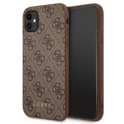 Guess 4G Metal Gold Logo tok iPhone 11 / Xr 6.1" készülékhez (barna)