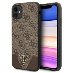 Guess 4G Triangle Collection tok iPhone 11 / Xr 6.1" készülékhez (barna)