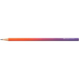 FABER-CASTELL Grafitceruza, B, háromszögletű, FABER-CASTELL "Flow", piros-lila