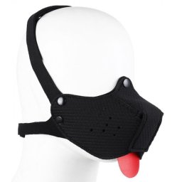 Neoprene Puppy Black - prmium fekete szjkosr nyelvvel