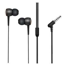 HOCO M19 fülhallgató SZTEREO (3.5mm jack, mikrofon, felvevő gomb) FEKETE