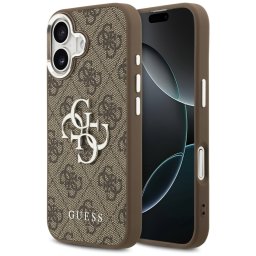 Guess 4G Big 4G Classic Logo tok iPhone 17-hez (barna és ezüst)