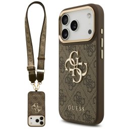 Guess 4G Big 4G Classic Logo pántos tok iPhone 17 Pro készülékhez (barna)