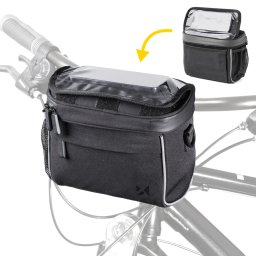 Wozinsky WBHBB-01 kerékpáros kormánytáska és válltáska, fekete