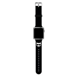 Karl Lagerfeld KLAWLSLCK szilikon Apple Watch óraszíj 42/44/45 mm, fekete