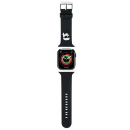 Karl Lagerfeld 3D Rubber Karl Head Apple Watch szíj 42/44/45/49 mm (fekete)