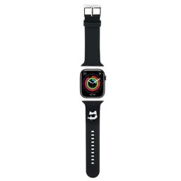 Karl Lagerfeld 3D Rubber Choupette Heads Apple Watch szíj 38/40/41 mm (fekete)