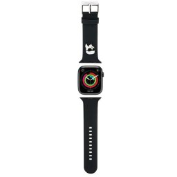 Karl Lagerfeld 3D Rubber Karl Head Apple Watch szíj 38/40/41 mm (fekete)