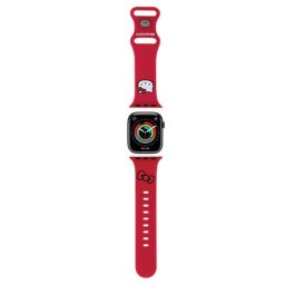 Hello Kitty Silicone Kitty Head Apple Watch szíj 38/40/41 mm (piros)