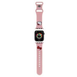 Hello Kitty Silicone Kitty Head Apple Watch szíj 42/44/45/49 mm (rózsaszín)