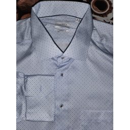 Eterna Meisterhaft 1863 comfort fit kék pöttyös ing,45