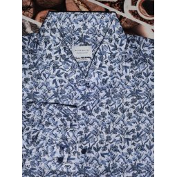 Eterna Meisterhaft 1863 comfort fit kék mintás ing, 46