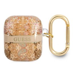 Guess GUA2HHFLD AirPods tok – arany paisley mintával