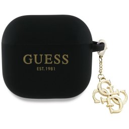 Guess Silicone 4G Charm tok AirPods 4-hez (fekete)