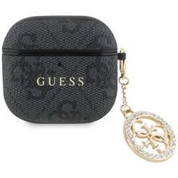 Guess 4G Strass Charm tok AirPods 4-hez (fekete)
