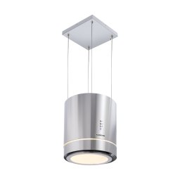 Klarstein Tron Ambience sziget páraelszívó Ø38cm, keringtetéses, 540 m³/h, LED, rozsdamentes acél (CGCH2-TronAm-SS)