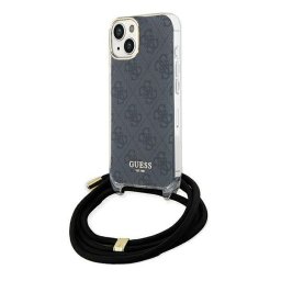 Guess Crossbody Cord 4G Print tok iPhone 15/14/13 6,1" (fekete)