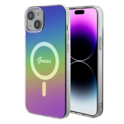 Guess IML Iridescent MagSafe tok iPhone 15 / 14 / 13 6,1 hüvelykes modellekhez (többszínű)