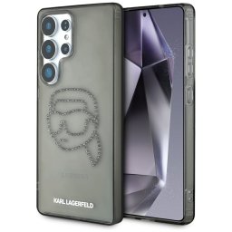 Karl Lagerfeld Rhinestones Karl Head Logo tok Samsung Galaxy S25 Ultra – fekete