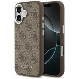 Guess 4G Classic Logo MagSafe tok iPhone 17-hez (barna)
