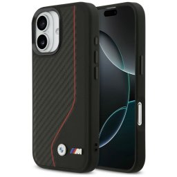 BMW M Carbon Line & Logo MagSafe tok iPhone 17-hez – piros (piros)