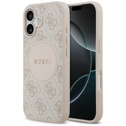 Guess 4G Circle Classic Logo MagSafe tok iPhone 17 készülékhez (rózsaszín)