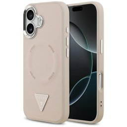 Guess Triangle Logo MagSafe tok iPhone 17-hez (rózsaszín)