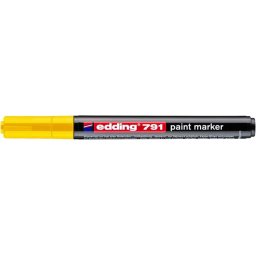 EDDING Lakkmarker, 1-2 mm, EDDING "791", sárga