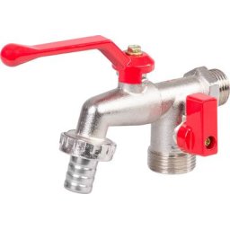 Ventil na vodu Strend Pro, 3/4"-3/4"-1/2", dvojitý, záhradný