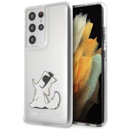 Karl Lagerfeld Choupette Fun tok Samsung Galaxy S21 Ultra (átlátszó)