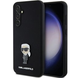Karl Lagerfeld Silicone Ikonik Metal Pin tok Samsung Galaxy S23 FE készülékhez (fekete)