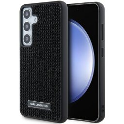 Karl Lagerfeld Rhinestone Metal Logo case for Samsung Galaxy S24+ (fekete)