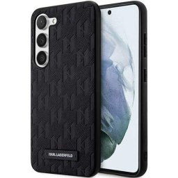 Karl Lagerfeld Saffiano Mono Metal Logo case for Samsung Galaxy S24+ (fekete)