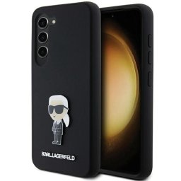 Karl Lagerfeld Silicone Ikonik Metal Pin case for Samsung Galaxy S24+ (fekete)