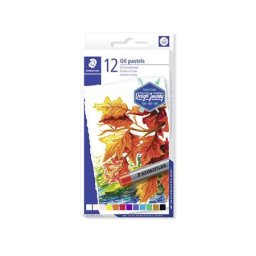 STAEDTLER Olajpasztell kréta, STAEDTLER "2420", 12 különböző szín