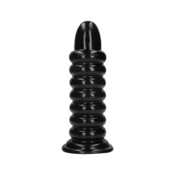 Ouch! Spiral Force - csavart anál plug (fekete) - 23,5 cm