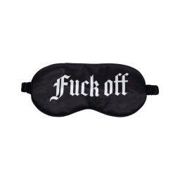 Ouch! - "Fuck Off" feliratos szatén szemmaszk (fekete)