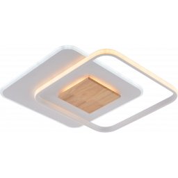 Optonica LED mennyezeti lámpa 60W CCT távirányítóval fehér-fa hatású - 19013