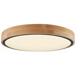 Optonica LED mennyezeti lámpa 60W CCT távirányítóval fekete-fa hatású - 12815
