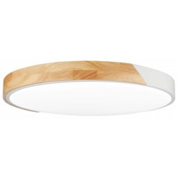 Optonica LED mennyezeti lámpa 48W CCT távirányítóval fehér-fa hatású - 12814