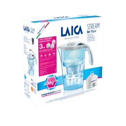 LAICA Stream Line fehér vízszűrő kancsó mechanikus kijelzővel 3db magnezium active bi-flux szűrővel