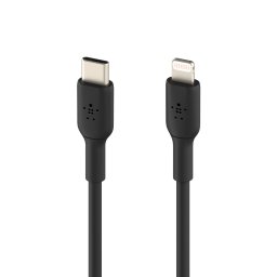 Belkin Lighting USB-C kábel, 2m, fekete