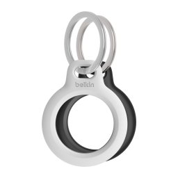 Belkin Secure AirTag tok kulcstartóval - Fekete és fehér - 2 csomagban