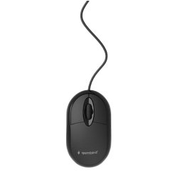 GEMBIRD Vezetékes optikai egér, USB, fekete