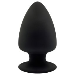 Silexd M - alakítható anál plug - 11 cm (fekete)